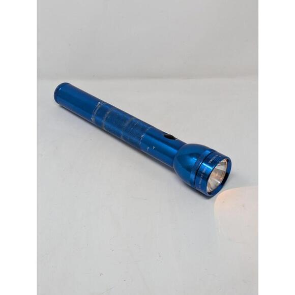 Maglite Flashlight Blue LED 12" Large 3 D cell Battery CA USA - Picture 1 of 6